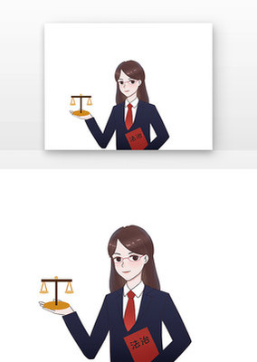 卡通法律咨询日 律师角色的可爱诠释